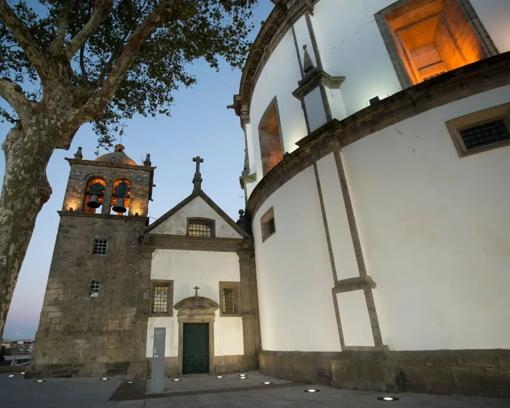 A church with a clock tower commercial construction